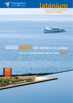 Horaires du bateau gratuit &ndash; 2016