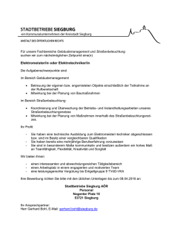 Elektromeister/in oder Elektrotechniker/in (pdf )