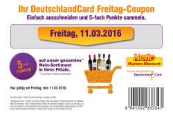 Ihr DeutschlandCard Freitag-Coupon