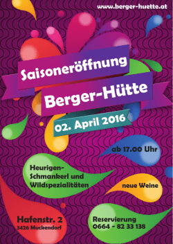 Infos - Berger