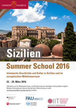 Islamische Geschichte und Kultur in Sizilien und im europ&auml;ischen