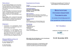 Grundkurs - Transkulturelle Psychiatrie