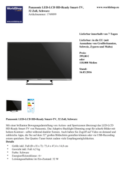 Panasonic LED-LCD HD-Ready Smart