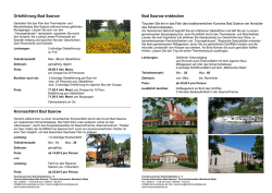 Gruppenangebote Bad Saarow, Wendisch Rietz, Storkow und