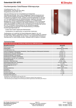 Produktdatenblatt