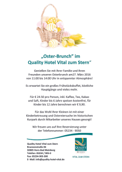 Osterbrunch - Horn