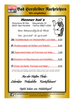 Extrablatt 308 - Extrablatt Bad Hersfeld