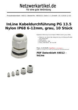 PDF Datenblatt 89904P - Hersteller: InLine bei netzwerkartikel.de