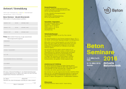 Beton Seminare 2016