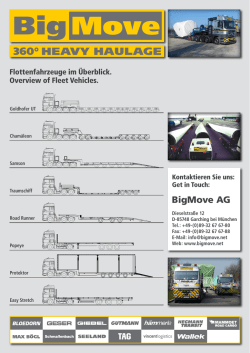 Infoflyer Fuhrpark