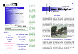 Rückgrat Nr.49 - auf der Homepage der UHG berlin.