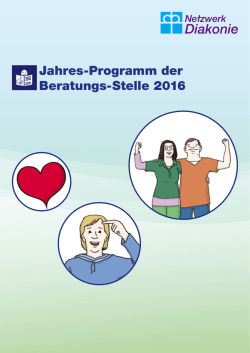 Jahresprogramm 2016 - Netzwerk Diakonie