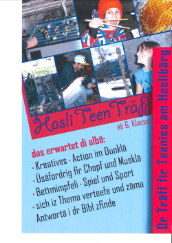 Hasli Teen Traeff 2016
