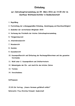 Einladung bitte klicken - LandFrauen Wohldenberg