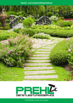 Gartengestaltung - Landschaftsgestaltung Prehl – Wohlfühlen rund