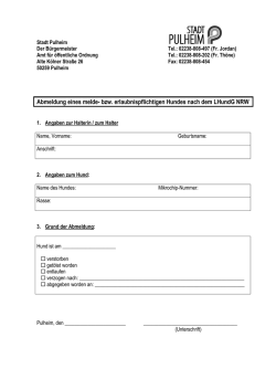 LHundG Abmeldeformular