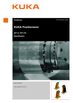 Spezifikationen - KUKA Robotics