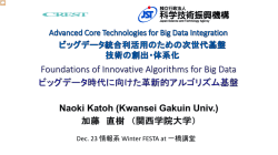 Dec. 23 情報系 Winter FESTA at 一橋講堂