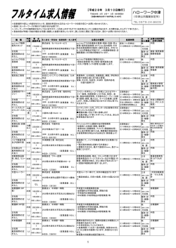 一覧表フルタイム3月10日発行[PDF：535KB]