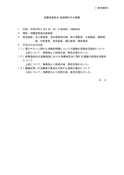 委員間打合せ概要（PDF形式：15KB）