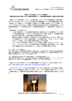 東南アジアの天候インデックス保険が 「持続可能な社会の形成に向けた