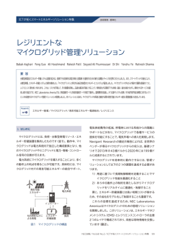 レジリエントな マイクログリッド管理ソリューション