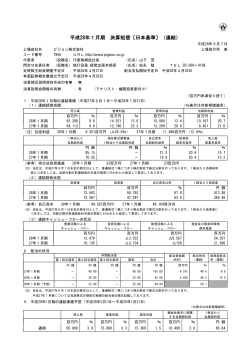 平成28年1月期 決算短信〔日本基準〕（連結）