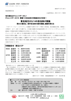 東北版 - 笹川スポーツ財団