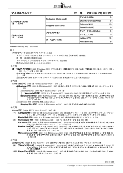 マイネルグルマン 牡 鹿 2012年 2月10日生