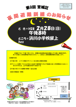 公民館だより防災訓練