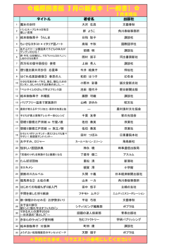 榛原図書館 1月の新着本【一般書】