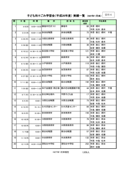 資料6 学習会 26年度実績 （PDF 98.2KB）資料6 学習会 26