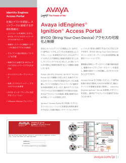 Avaya idEngines®Ignition® Access Portal
