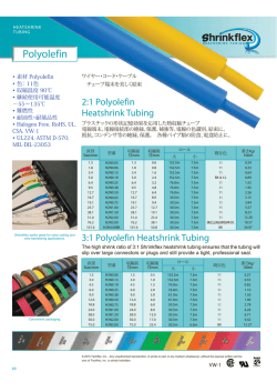 Heatshrink Polyolefin 2 and 3 日本語