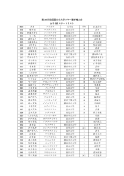 女子GS〔pdf〕 - 第36回全日本国公立大学スキー選手権大会