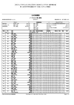 公式成績表