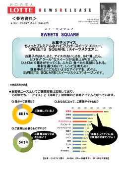 ＜参考資料＞ SWEETS SQUARE