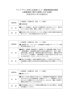 ライフプランを考える啓発セミナー開催事業委託業務 公募要領等