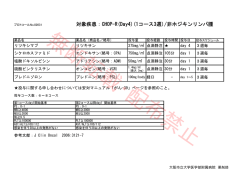 対象疾患：CHOP-R(Day4)(1コース3週)/非ホジキンリンパ腫