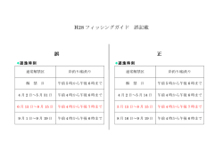 H28 フィッシングガイド 誤記載 誤 正