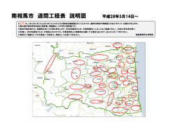 南相馬市 週間工程表 説明図