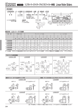 リニアローラースライダー/アルミプロファイル一体構造 Linear Roller