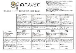 ぽけっとランド バークタワー豊洲ー平成27年9月 く完了食-普通食>