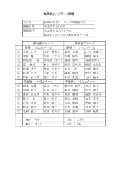 福岡県シニアテニス連盟 大会名 第18回穴生ドームミックス親睦