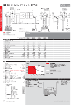 EC 16 &empty;16 mm, ブラシレス, 40 Watt