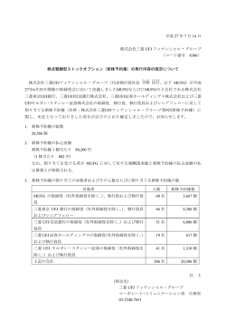 株式報酬型ストックオプション（新株予約権）