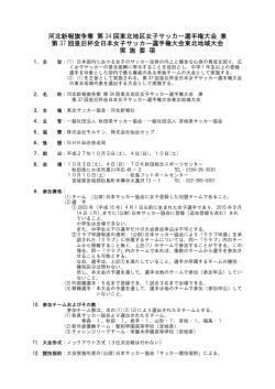 要項 - 福島県サッカー協会