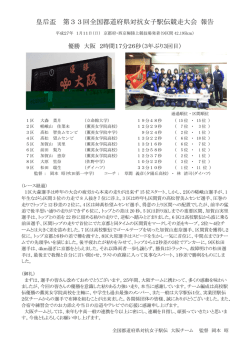 皇后盃 第33回全国都道府県対抗女子駅伝競走