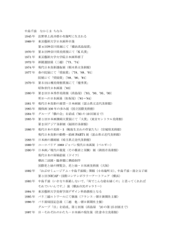 中島千波 なかじま ちなみ 1945 年 長野県上高井郡小布施町に生まれる