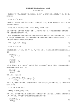 両性電解質水溶液の水素イオン濃度